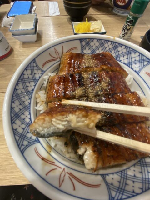 山椒をたっぷりかけて